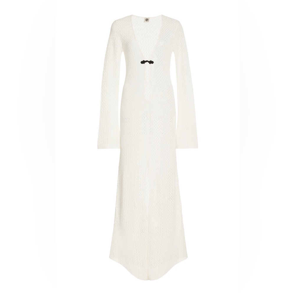 Tanzania Pointelle-Knit Organic Cotton Maxi Dress | THE GARMENT